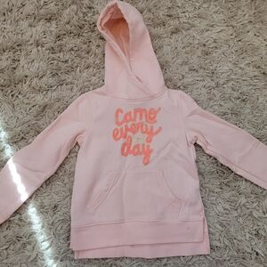 Under Armour Pink Kids Hoodie with Camo Design